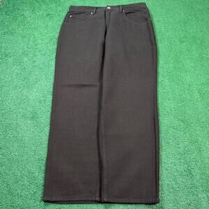 Anchor Blue Baggy Brown Pants 34x30 Y2K Skate Wide Leg